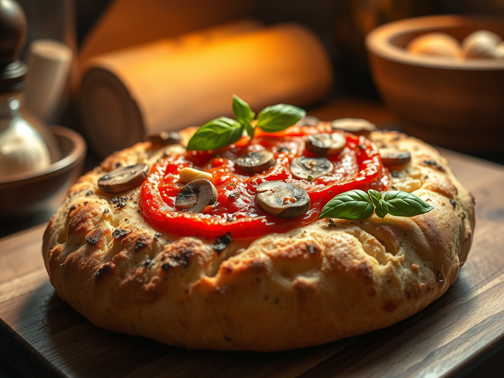 2025年第一款烘焙創作：香氣滿溢的番茄羅勒佛卡夏，簡單食譜大公開！